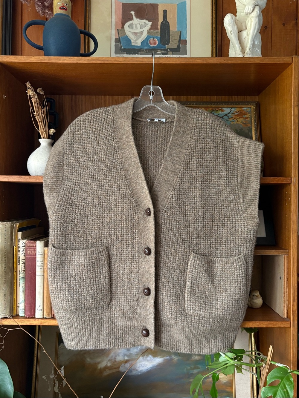 GrandpaCore Knit Wool Blend Sweater Vest S